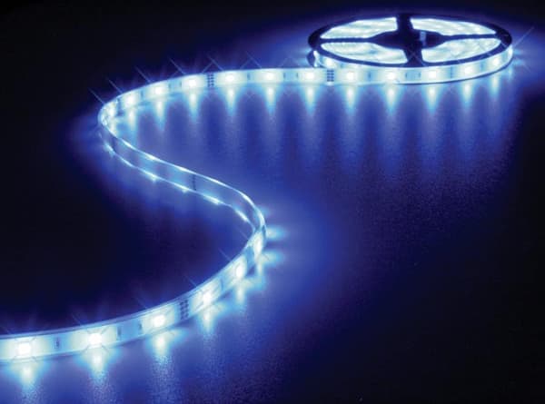 Velleman CHLS11B Flexible IP68 Waterproof Led Strip - Blue - 150 LEDs - 16 Ft - 12Vdc