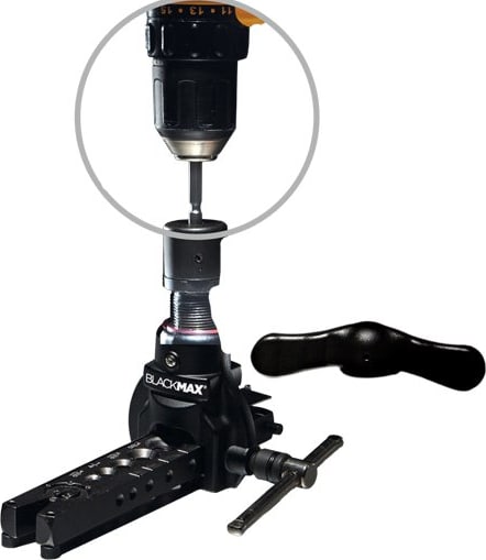 CPS BFT850D - BLACKMAX Imperial Flaring Tool, Eccentric, 7 Hole, Indexing, Drill Attachment