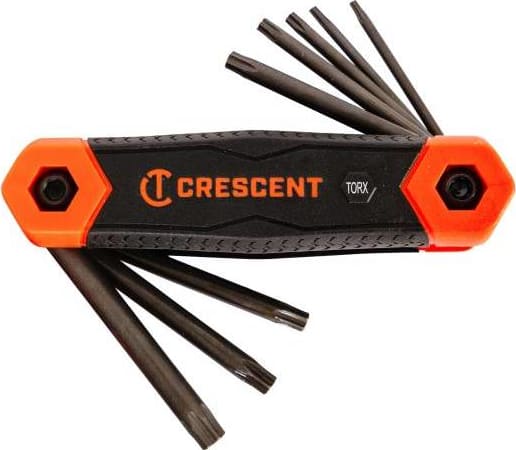 Crescent CHKFT8 - Folding Dual Material Key Set, Torx, 8/Pcs