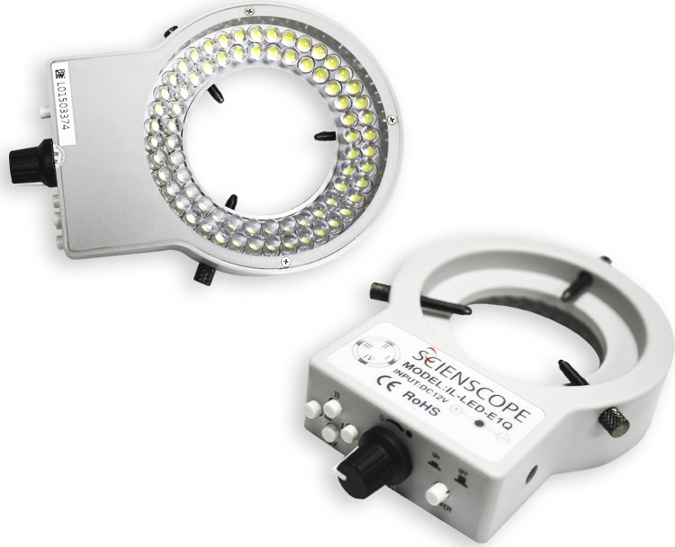 Scienscope IL-LED-E1Q - Quadrant Controlled Led Ring Light And Internal Intensity Control 110v-220v