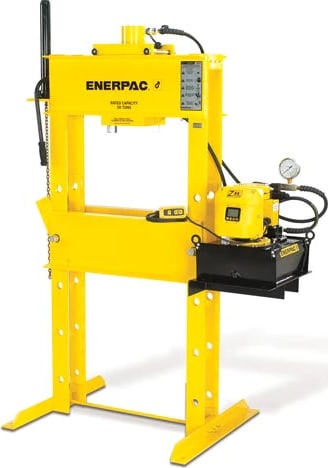 Enerpac IPE10010 - H-Frame Hydraulic Press with RC10010 & ZE4320SBN, 100 Ton