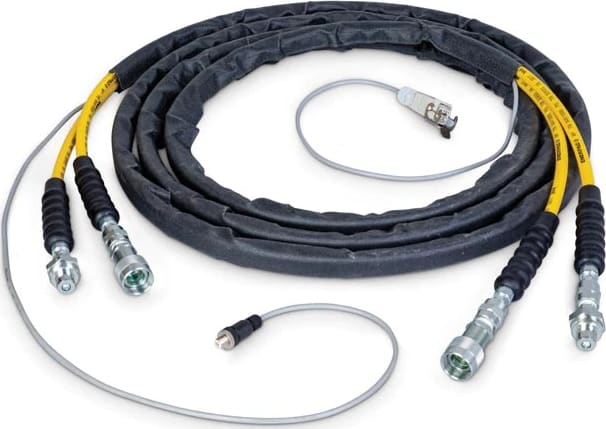 Enerpac CH720EC - 20ft Twin Hose w/ Sheath & Electric Cable