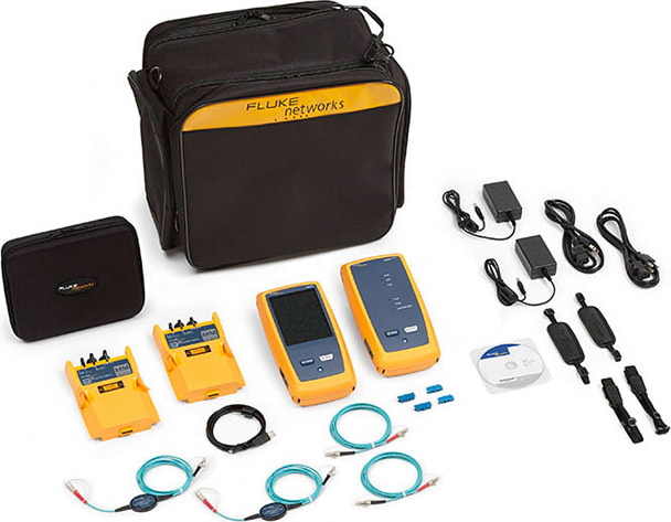 Fluke Networks CFP-100-M-W CertiFiber PRO Multimode Optical Loss Test Set with Wifi