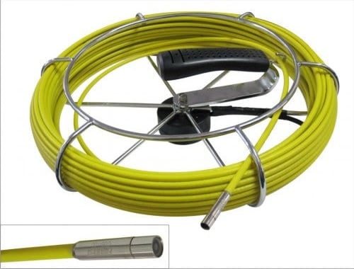 Forbest CHDR-C06-100 - 6mm (1/4-inch) Mini Color Camera Head with 100-Ft Push Cable (No Control Station)