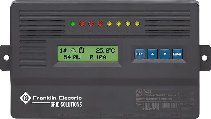 Franklin Grid CGBC-648-WD - Cellguard Wired Battery Monitoring Control Module with LCD Display, 48 V