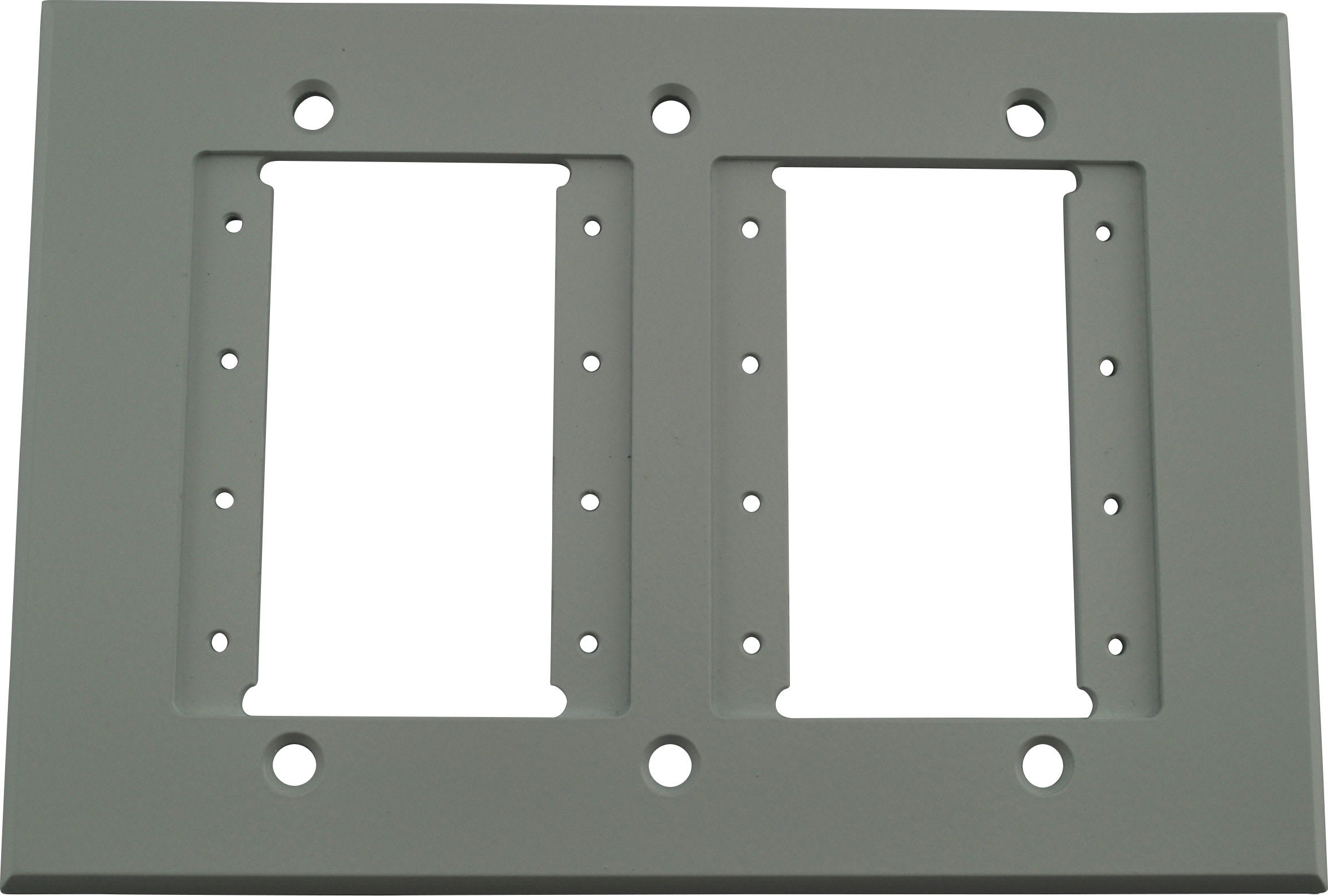 FSR IPS-WP1T-IVO 3 Gang Wall Plate with 2 IPS Openings - Ivory