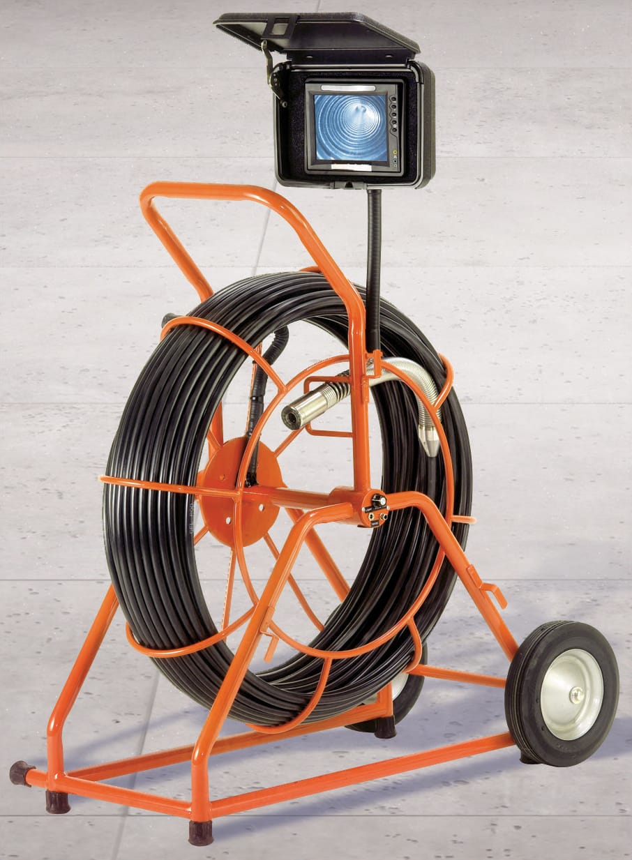 General Pipe Cleaners C-GPW-E - Gen-Eye POD with Wi-Fi, 200 ft. Gel-Rod, Color Camera, Open Reel and Trap Skids