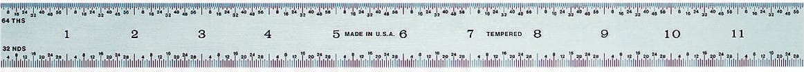 General CF1227ME - Precision 12 In./300mm Rigid Steel Ruler