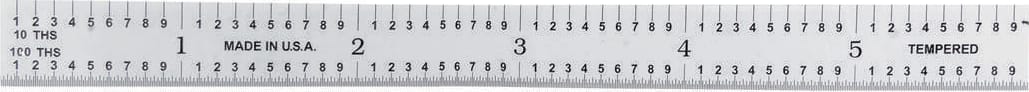 General Tools CF645 - Ultratest Flexible Steel Ruler with 5R Graduations, 6 in.