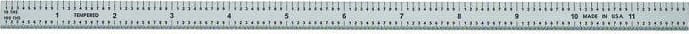 General Tools CF1216 - Precision 12-Inch Flexible Steel Ruler with 5R Graduations