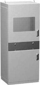 Hammond IPC1686 Modular PC Enclosure wiith Window Door - 1600 x 800 x 600 - Steel/Beige