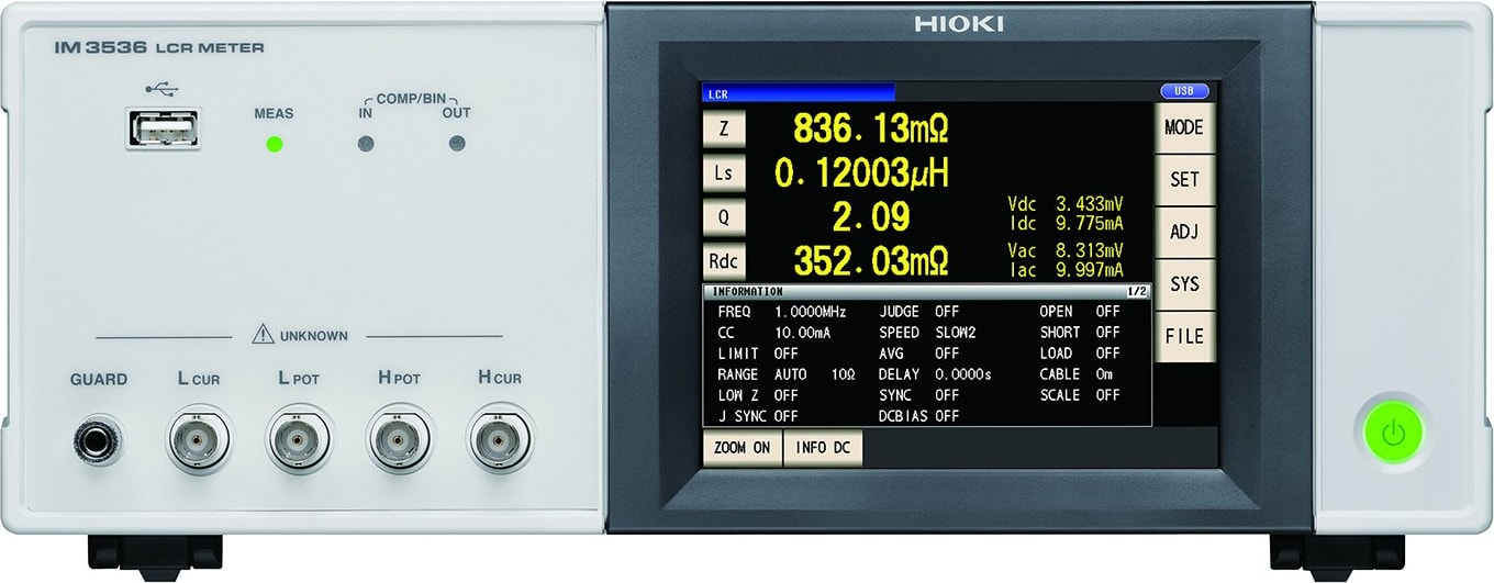 Hioki IM3536 (8MHz) LCR Meter
