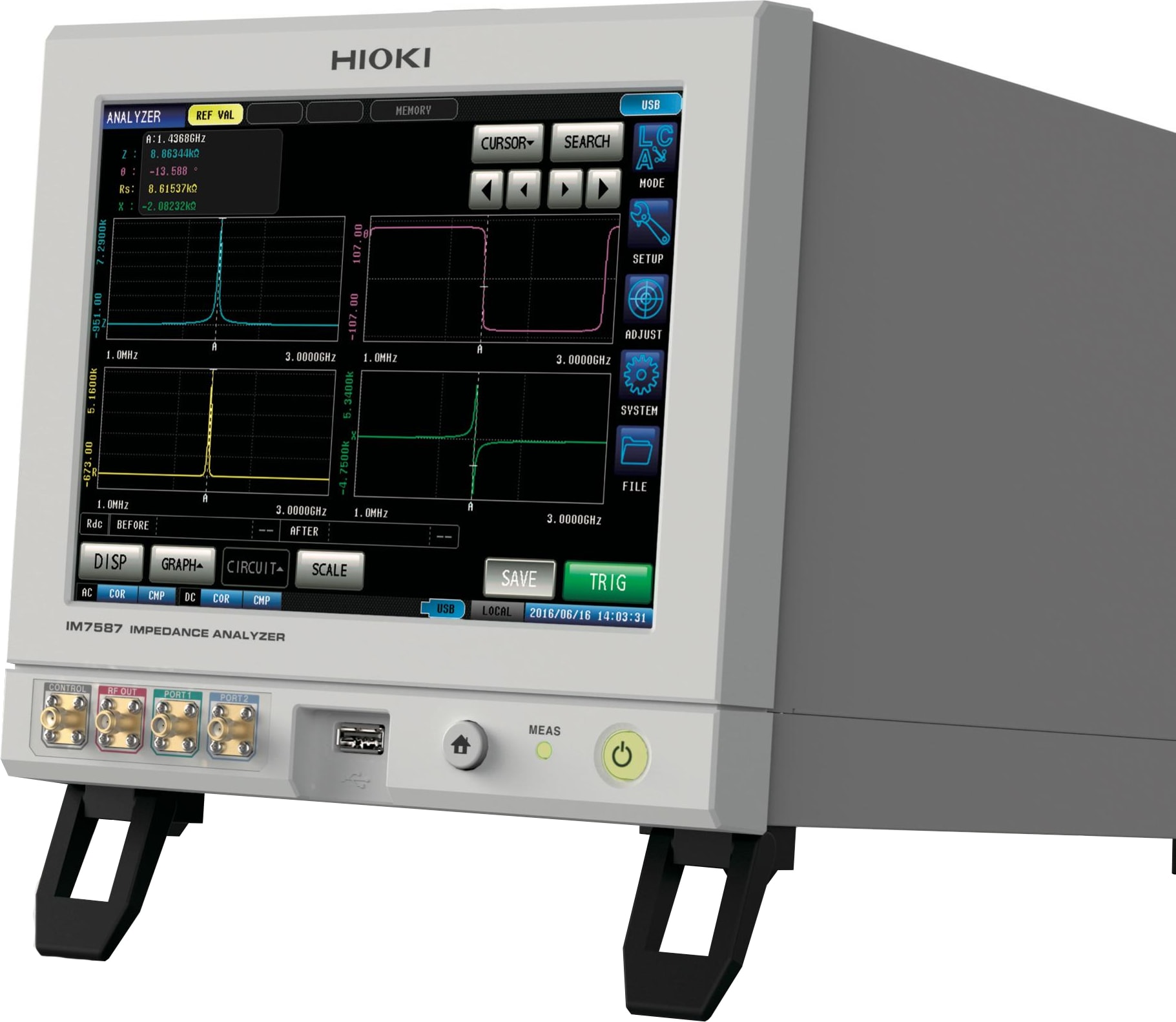 Hioki IM7587-02 Impedance Analyzer Connection Cable 2m Bundled