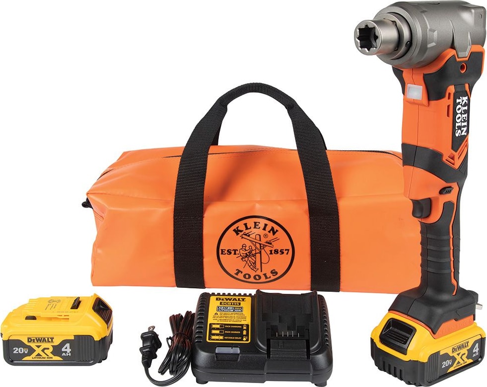 Klein Tools BAT20LW1 - 90 Degree Impact Wrench Kit