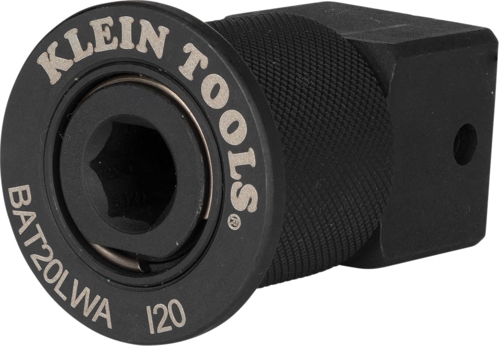 Klein Tools BAT20LWA - 7/16-Inch Adapter for 90-Degree Impact Wrench