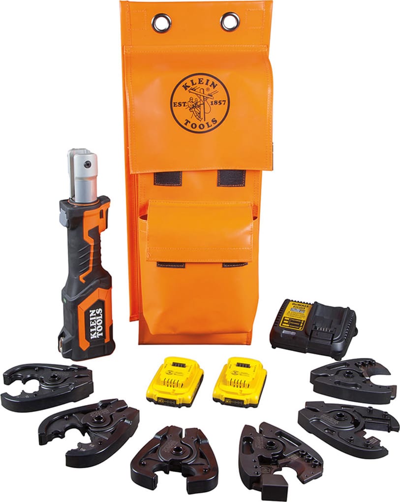 Klein Tools BAT20-7T14 Battery-Op 7-Ton Cable Cutter and Crimper Kit