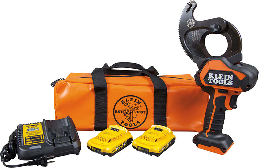 Klein Tools BAT20-G1 Battery-Operated ACSR Closed-Jaw Cable Cutter