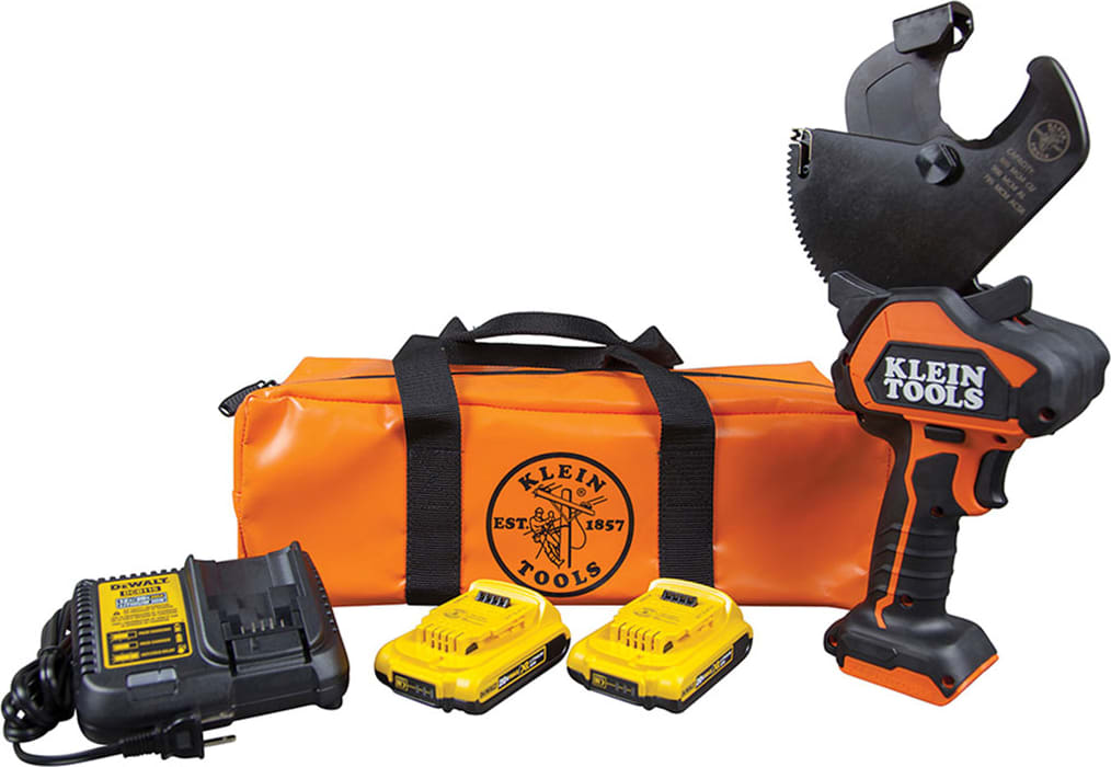Klein Tools BAT20-G2 Battery-Operated ACSR Open-Jaw Cable Cutter