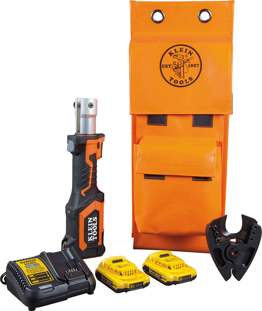 Klein Tools BAT207T3 Battery-Op 7- Ton Cable Cutter, Cu/Al