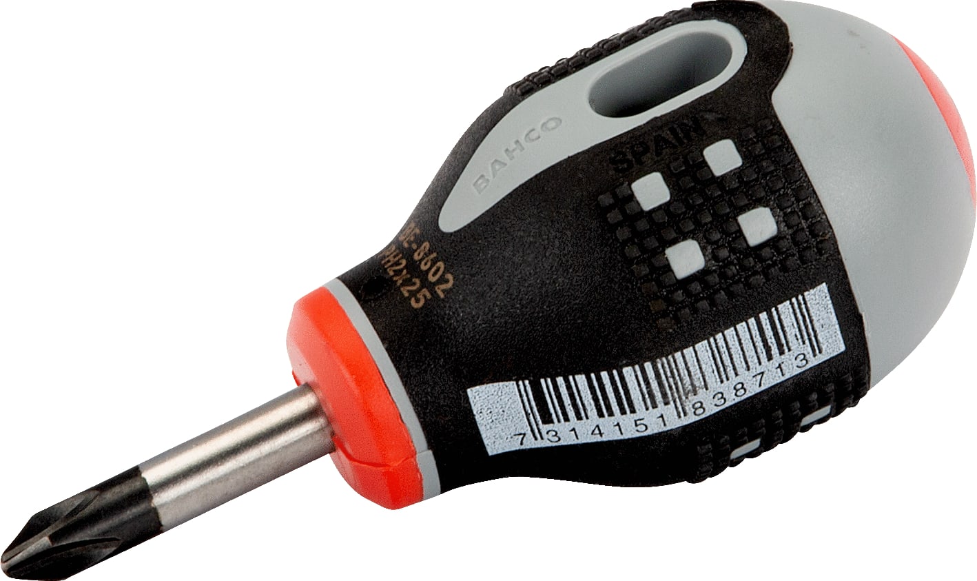 Lindstrom BAHBE-8601 - ERGO Phillips Screwdriver w/Stubby Rubber Grip PH1 x 25 mm