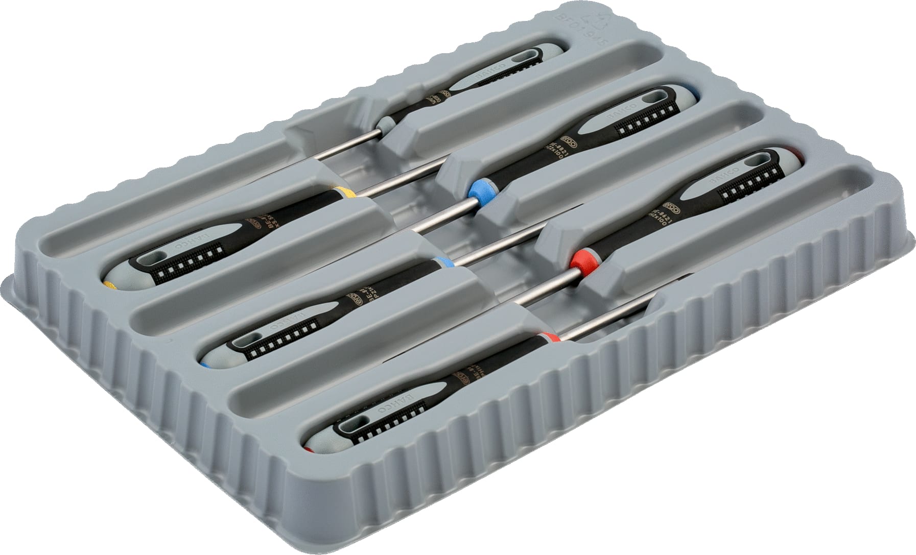 Lindstrom BAHBE-9886 - ERGO™ Straight & Flat Slotted/Phillips/Pozidriv Screwdriver Set w/Rubber Grip - 6 Pcs