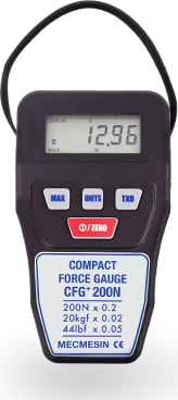 Mecmesin CFG+ 200 - Compact Force Gauge, 44 x 0.05 lbf