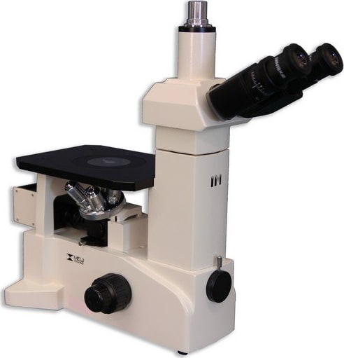 Meiji Techno IM7200 - Inverted Trinocular Metallurgical Microscope with Halogen (6V, 30W)
