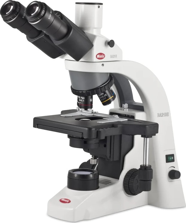 Motic BA210E LED TRI W/O 100X - Trinocular Microscope with LED Illumination, Without 100X Objective