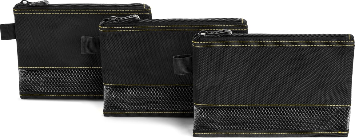 Platt B525 - Benchmark Zippered Tool Pouch Set, 3-Piece