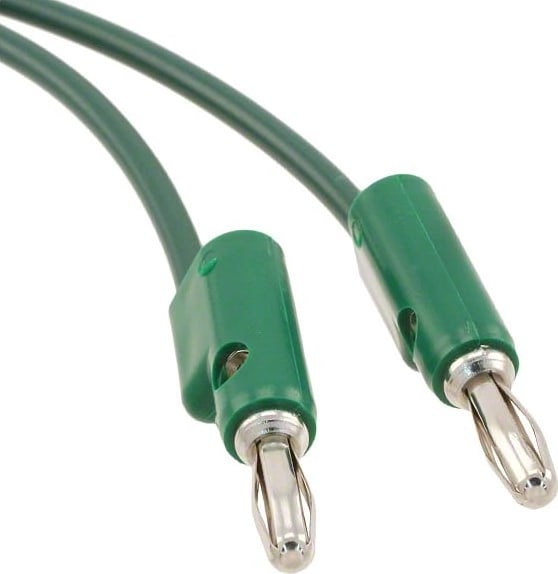 Pomona B-48-5 - Stack-Up Banana Plug Patch Cord, 48', Green