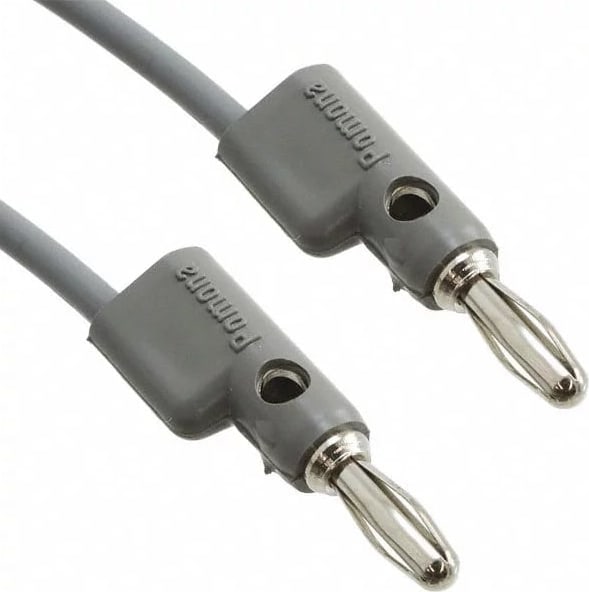 Pomona B-72-8 - Stack-Up Banana Plug Patch Cord, 72', Gray