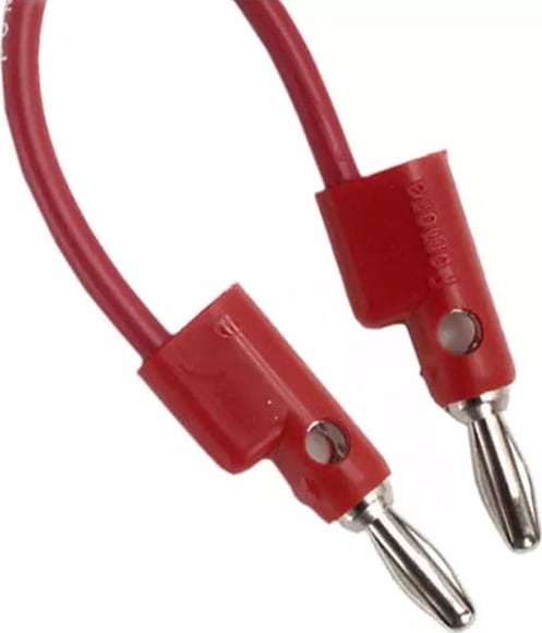 Pomona B-8-2 - Stack-Up Banana Plug Patch Cord, 8', Red