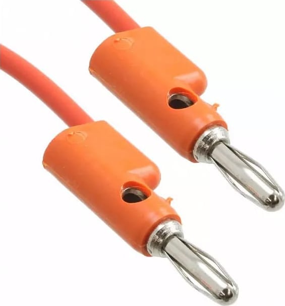 Pomona B-8-3 - Stack-Up Banana Plug Patch Cord, 8', Orange
