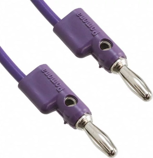 Pomona B-8-7 - Stack-Up Banana Plug Patch Cord, 8', Violet