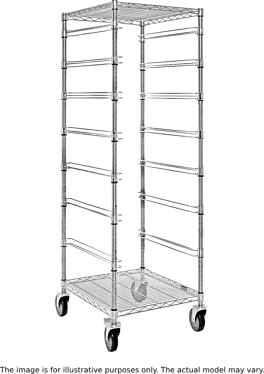 Quantum Storage BC212469M11 - 11 Levels Bin Cart, w/out Bins, 24'W x 21'L x 69'H