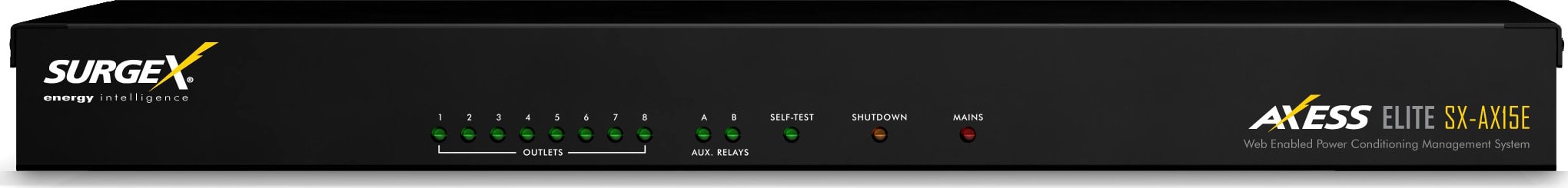 SurgeX SXAX15E Axess Elite Surge Eliminator with IP Remote Control, 120V/15A, 1U