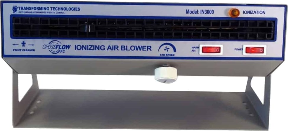 Transforming Technologies IN3000 - CrossFLOW Wide Coverage Benchtop Ionizing Blower w/ Heater