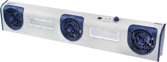 Transforming Technologies BFN803 - Overhead Ionizer, 3-Fan, w/LED Task Light